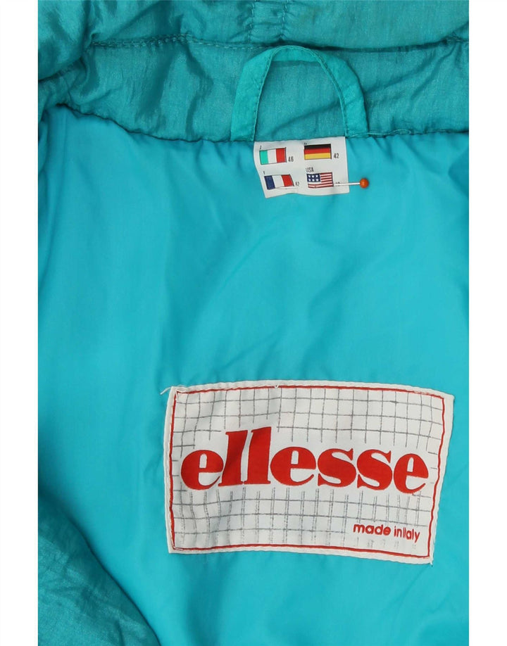 Ellesse Damen Skioverall IT 46 Large Blau Nylon Retro