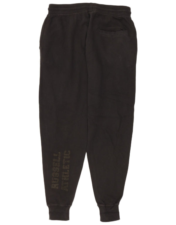 Russell Athletic Mens Tracksuit Trousers Joggers XS  Black Cotton