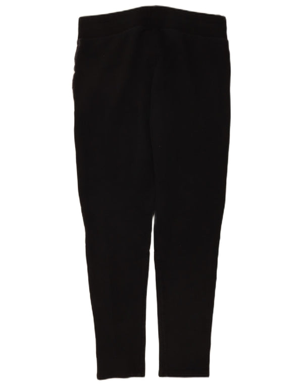 Converse Womens Tracksuit Trousers UK 14 Large Black Colourblock Cotton