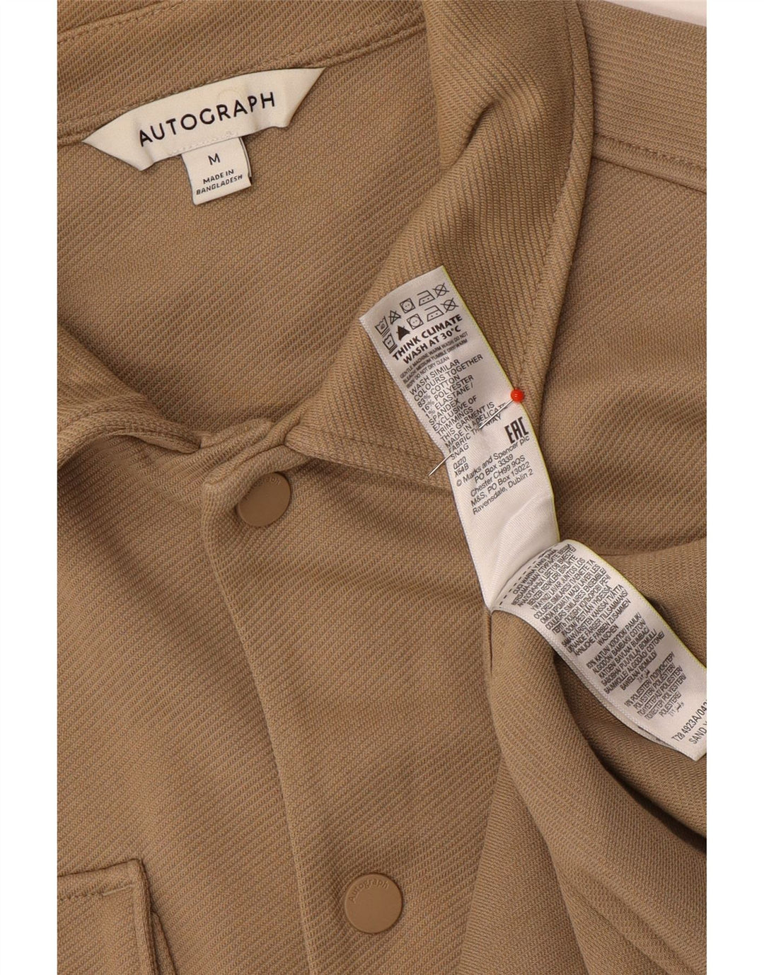 Autograph Veste utilitaire pour homme UK 38 Coton beige moyen