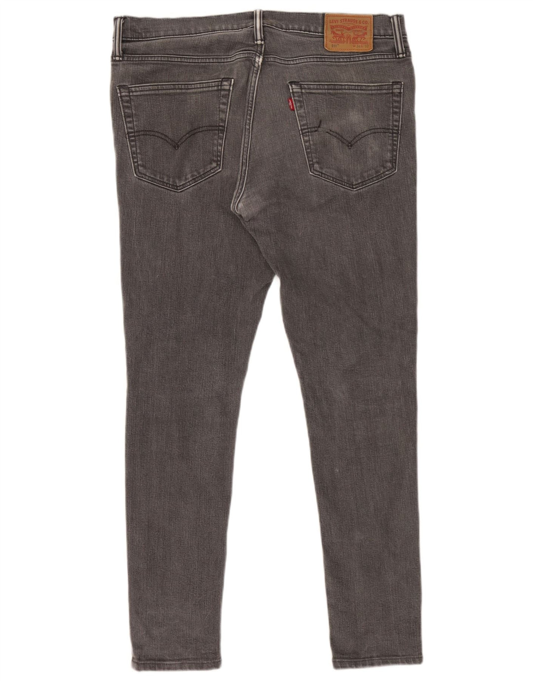 Levi's Mens 511 Slim Jeans W36 L32 Grey Cotton