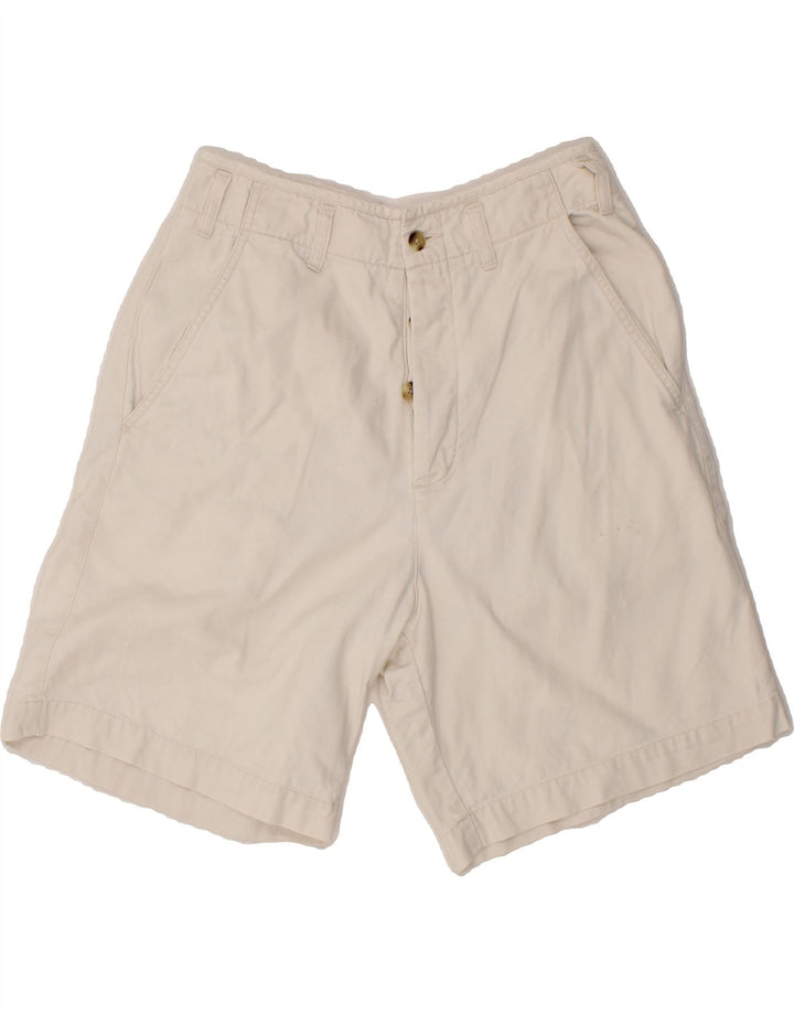 EDDIE BAUER Womens Chino Shorts US 8 Medium W28 White Cotton Vintage Eddie Bauer and Second-Hand Eddie Bauer from Messina Hembry 
