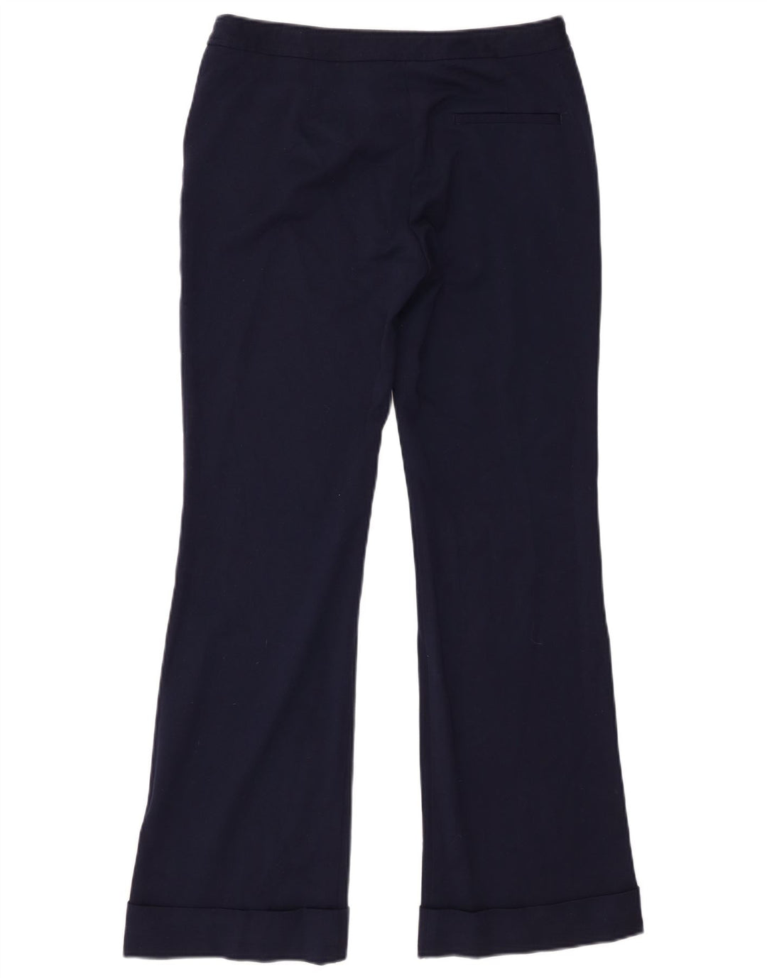 Zara Mujer Pantalón Casual Bootcut Mediano W28 L30 Poliéster Azul Marino