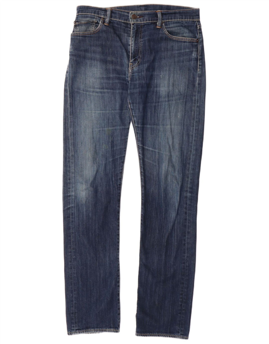 Levi's Mens 504 Straight Jeans W34 L36 Blue Cotton