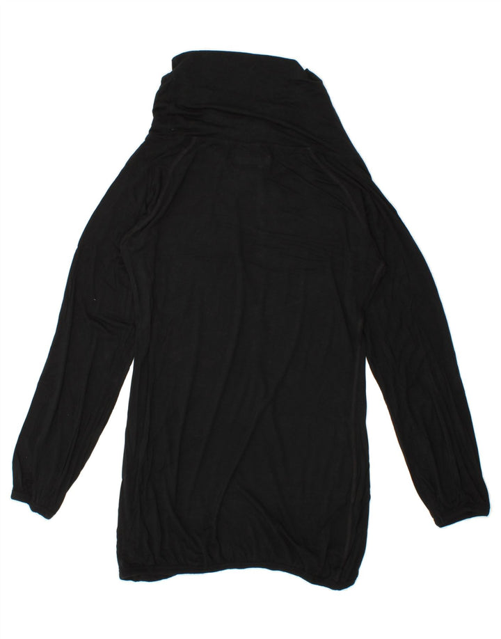 REEBOK Womens Roll Neck Jumper Sweater UK 12 Medium Black Vintage Reebok and Second-Hand Reebok from Messina Hembry 