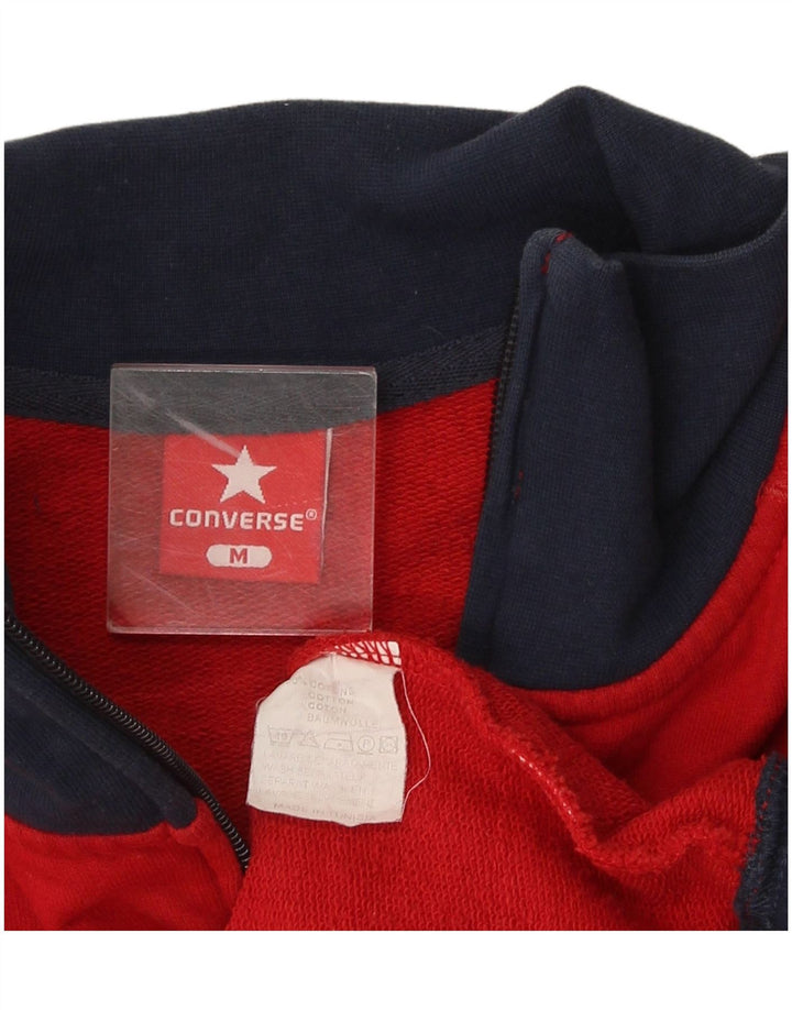 Converse Mens All Star Graphic Tracksuit Top Jacket Medium Red Colourblock