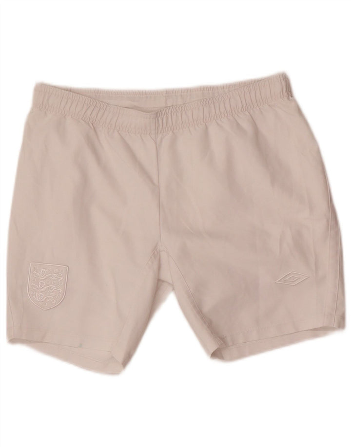 Umbro Boys England Sport Shorts 11-12 Years White Polyester