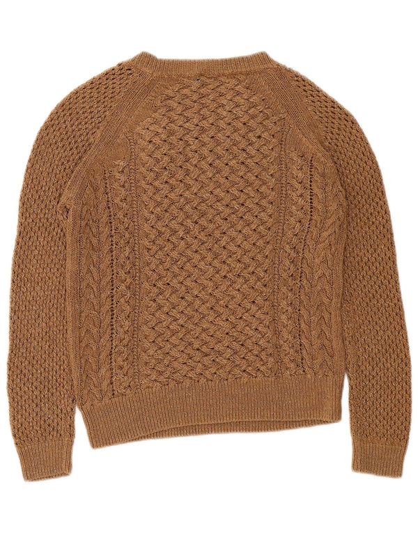 Sweter damski Massimo Dutti z dekoltem w łódkę, UK 10, mały brązowy