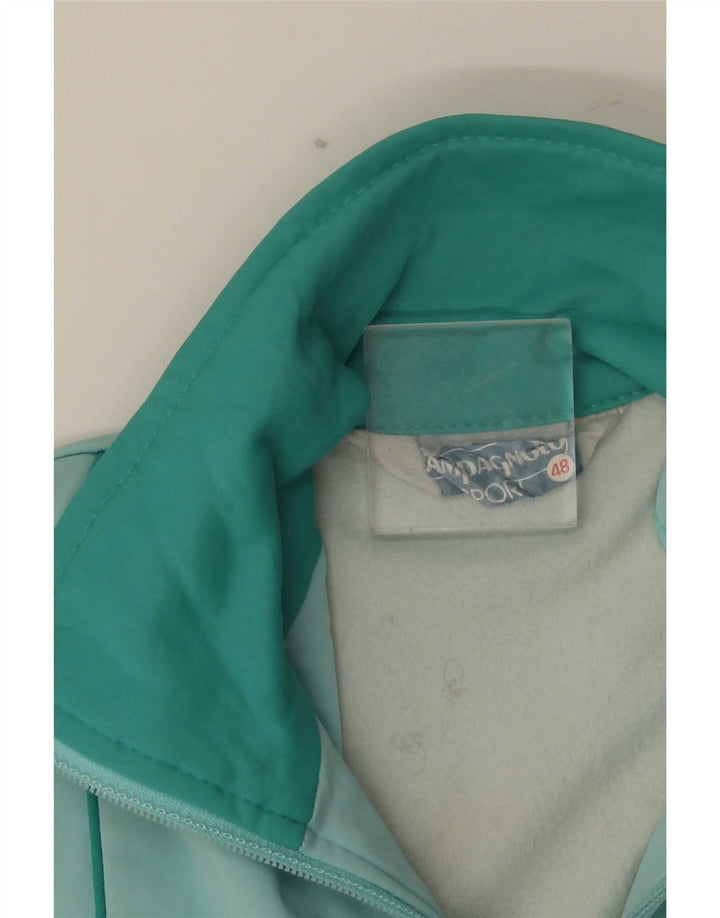 Campagnolo Mens Tracksuit Top Jacket IT 48 Medium Green Colourblock