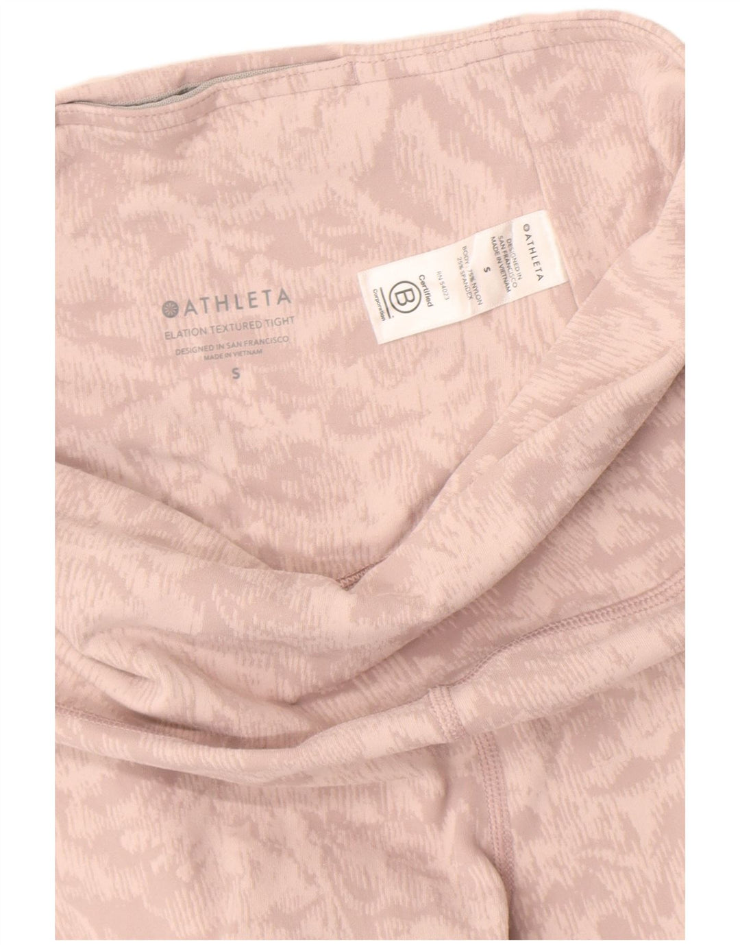 Athleta Womens Abstract Pattern Leggings UK 8 Small  Pink Nylon