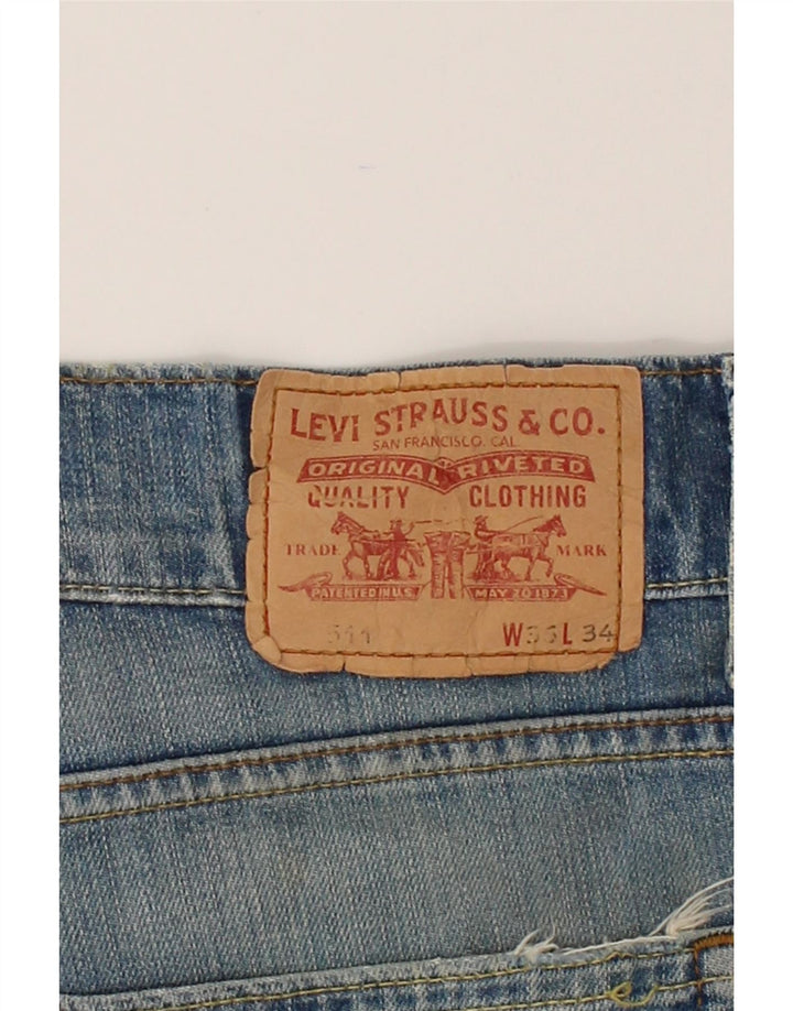 LEVI'S Mens 511 Slim Jeans W36 L34 Blue Cotton Vintage Levi's and Second-Hand Levi's from Messina Hembry 