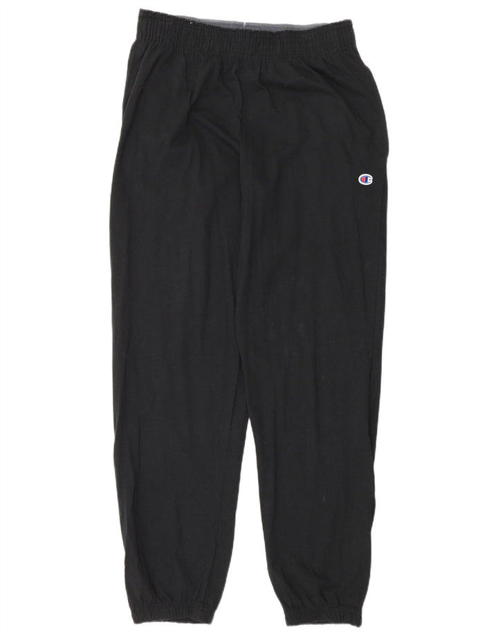 Champion Mens Tracksuit Trousers Joggers Medium Black Cotton