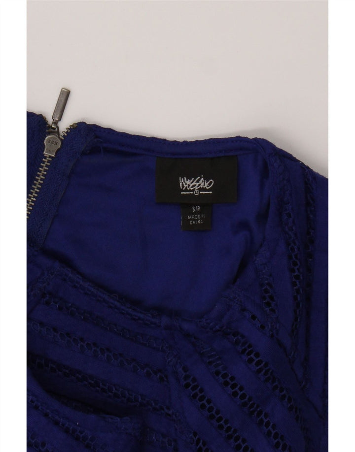 MOSSIMO Womens Sleeveless A-Line Dress UK 8 Small Blue Polyester Vintage Mossimo and Second-Hand Mossimo from Messina Hembry 