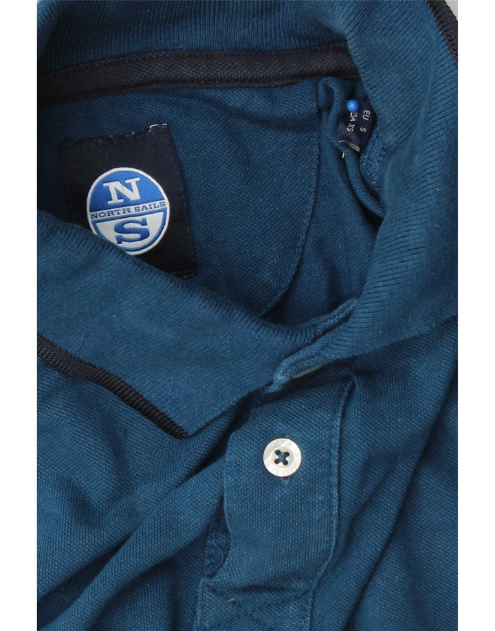 North Sails Mens Long Sleeve Polo Shirt Small Navy Blue