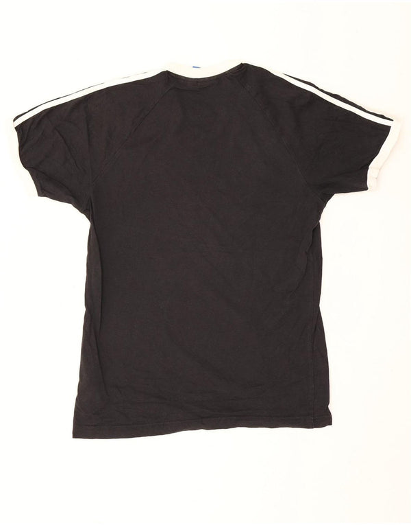 T-shirt grafica da uomo Adidas Top in cotone nero medio