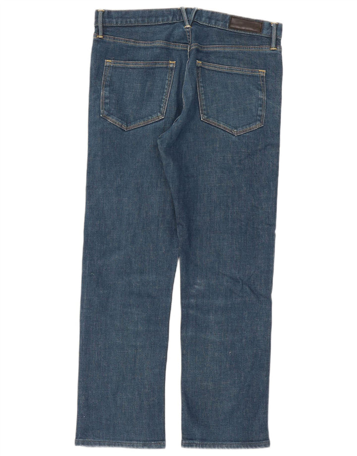 Marks & Spencer Mens Autograph Straight Jeans W32 L29 Blue Cotton
