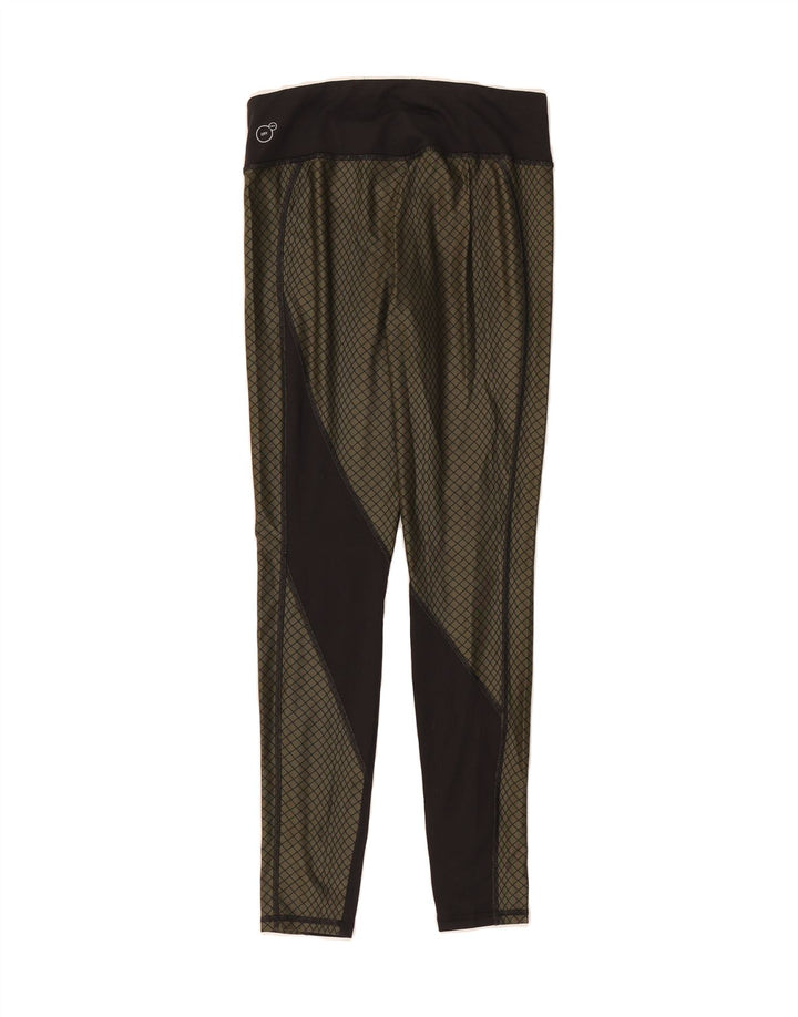 PUMA Womens Leggings UK 10 Small Khaki Check Nylon Vintage Puma and Second-Hand Puma from Messina Hembry 