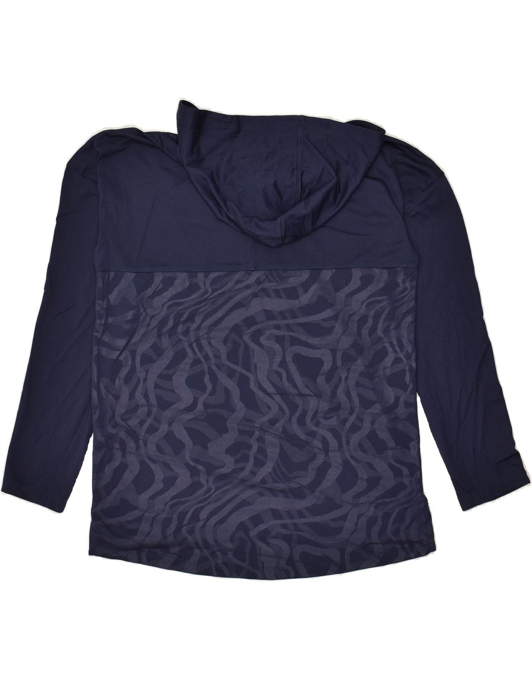 UNDER ARMOUR Mens Abstract Pattern Hoodie Jumper Medium Navy Blue | Vintage Under Armour | Thrift | Second-Hand Under Armour | Used Clothing | Messina Hembry 