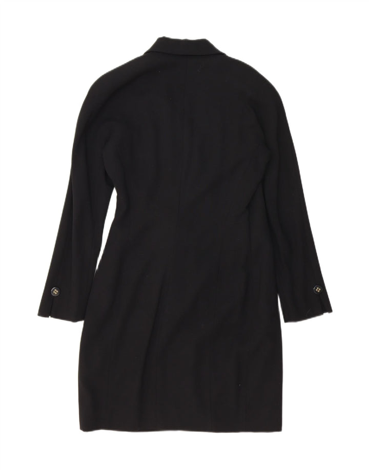 MONDRIAN Womens Longline 1 Button Blazer Jacket UK 14 Medium Black