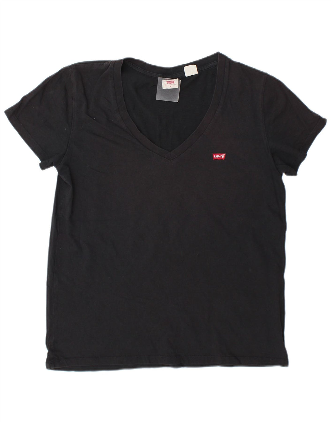 Levi's Womens T-Shirt Top UK 14 Medium Grey Cotton