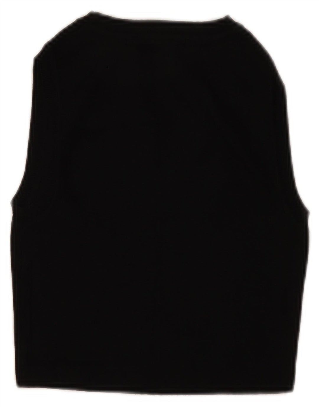 ZARA Womens Sleeveless Crop Top UK 12 Medium Black Viscose