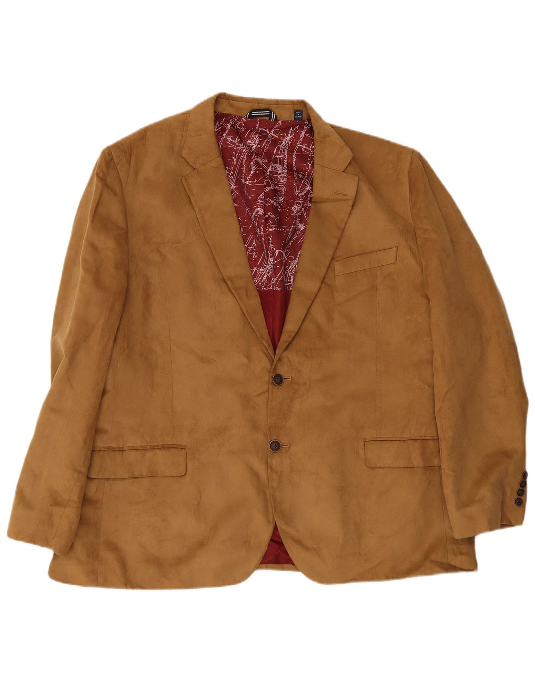 Nautica Veste blazer à 2 boutons coupe régulière pour homme IT 50 Large Beige Polyester