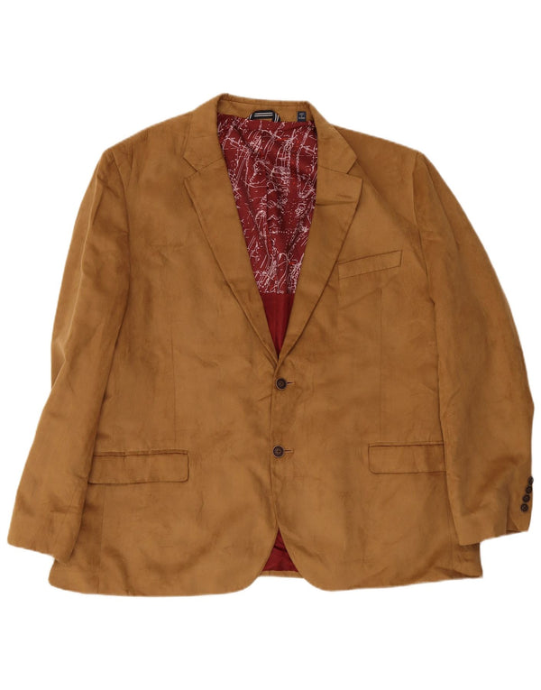 Nautica Mens Regular Fit 2 Button Blazer Jacket IT 50 Large Beige Polyester