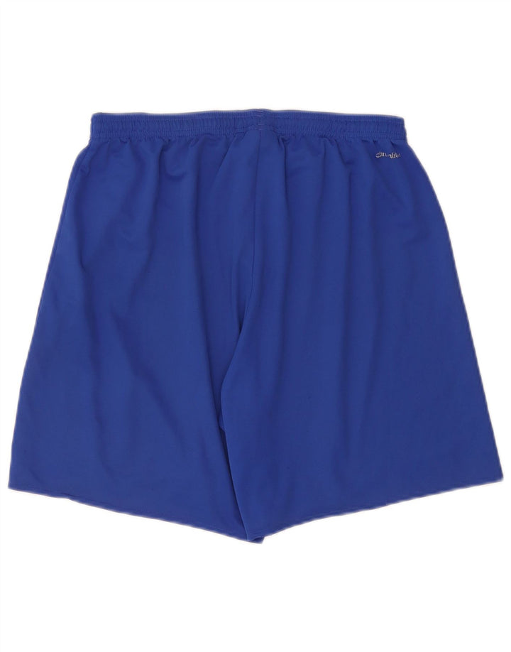 Adidas Mens Climalite Sport Shorts Large Blue Polyester