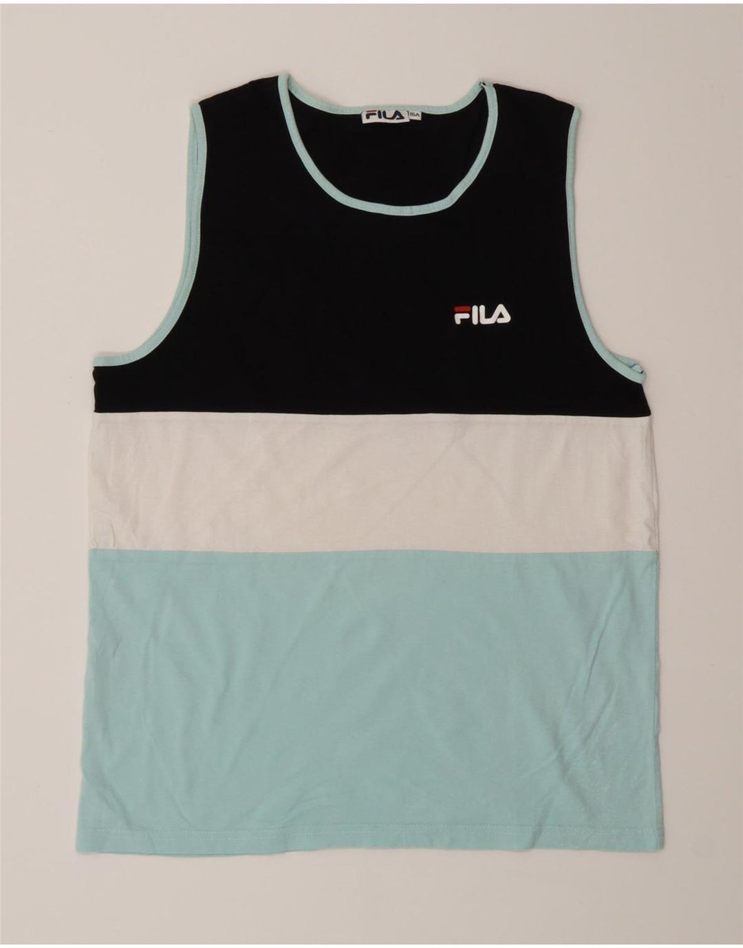 Fila Jungen-Trägershirt, 15–16 Jahre, mehrfarbig, Farbblock