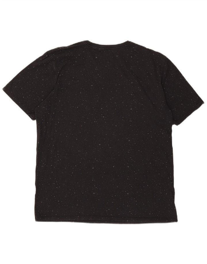 Jordan Mens Graphic T-Shirt Top Large Black Spotted