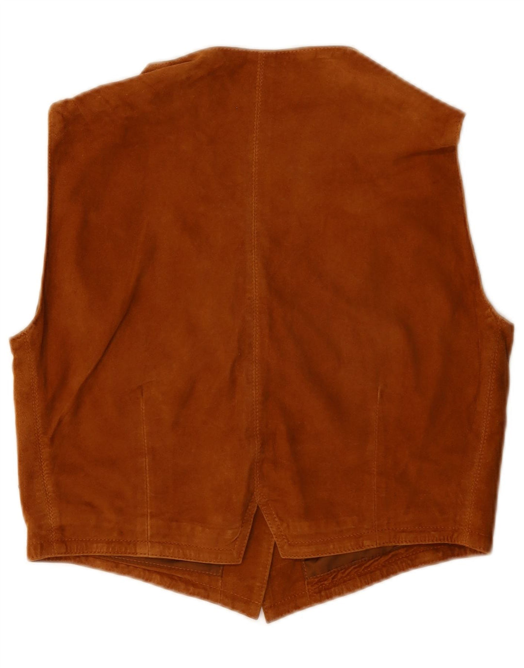 Save The Forest Womens Crop Suede Waistcoat IT 44 Medium Brown