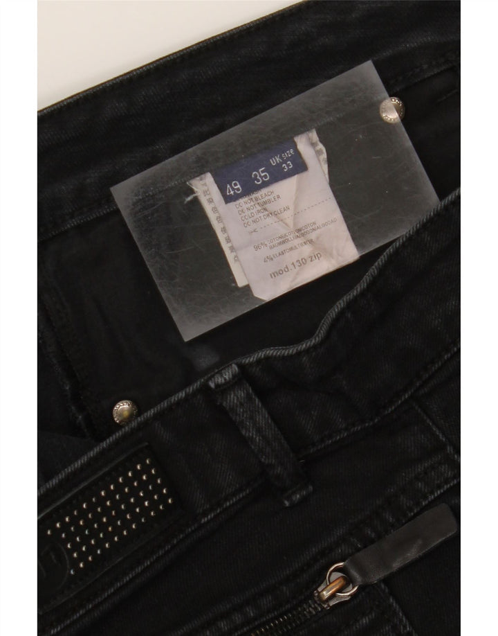 TRUSSARDI Womens Slim Jeans W33 L27 Black Cotton Vintage Trussardi and Second-Hand Trussardi from Messina Hembry 