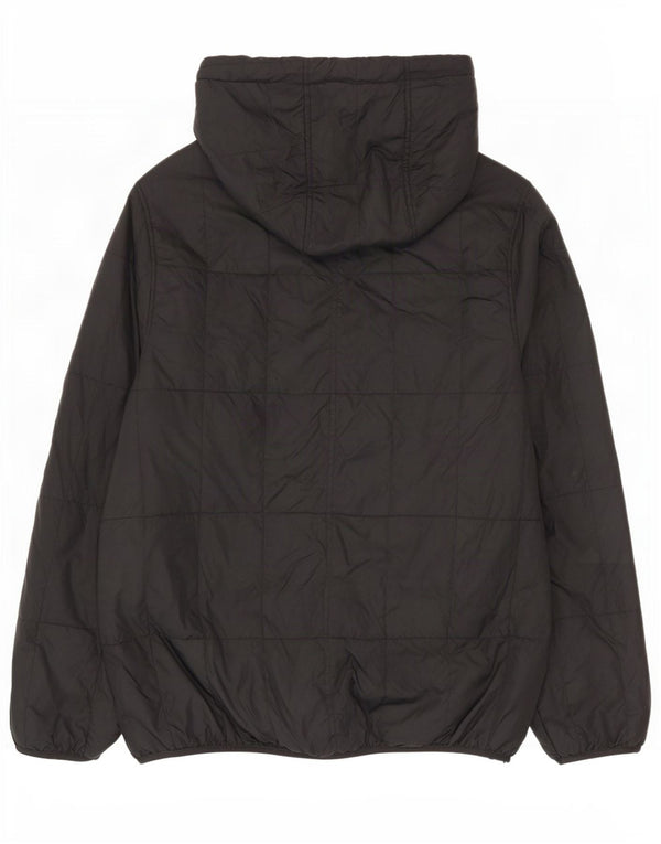 Bench Mens Hooded Padded Jacket UK 40 Large Black Polyamide