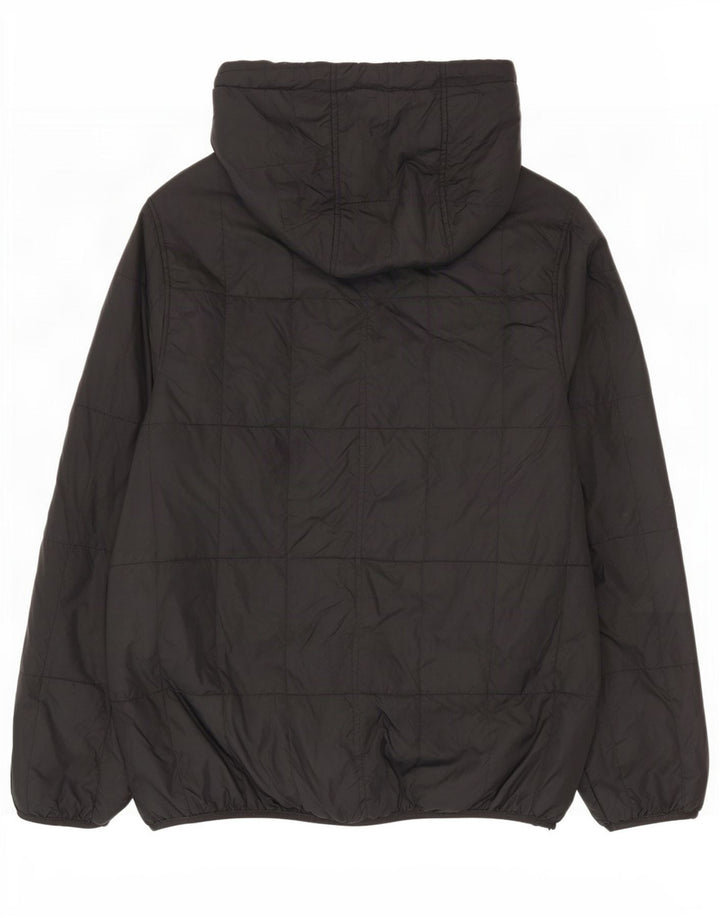 Bench Mens Hooded Padded Jacket UK 40 Large Black Polyamide