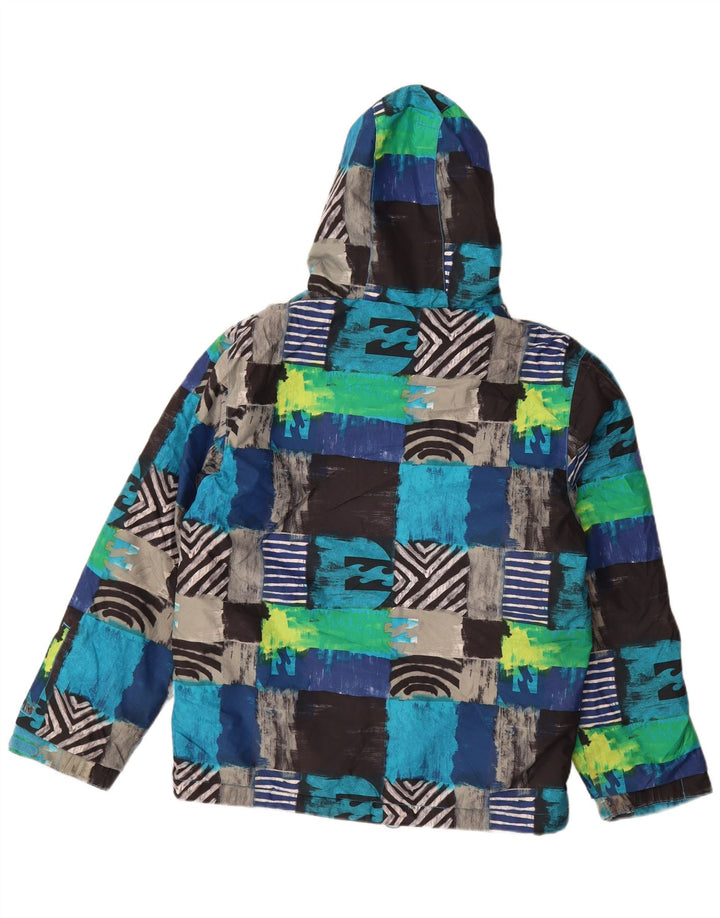 Giacca da sci con cappuccio Billabong per ragazzi 13-14 anni XL Patchwork multicolore