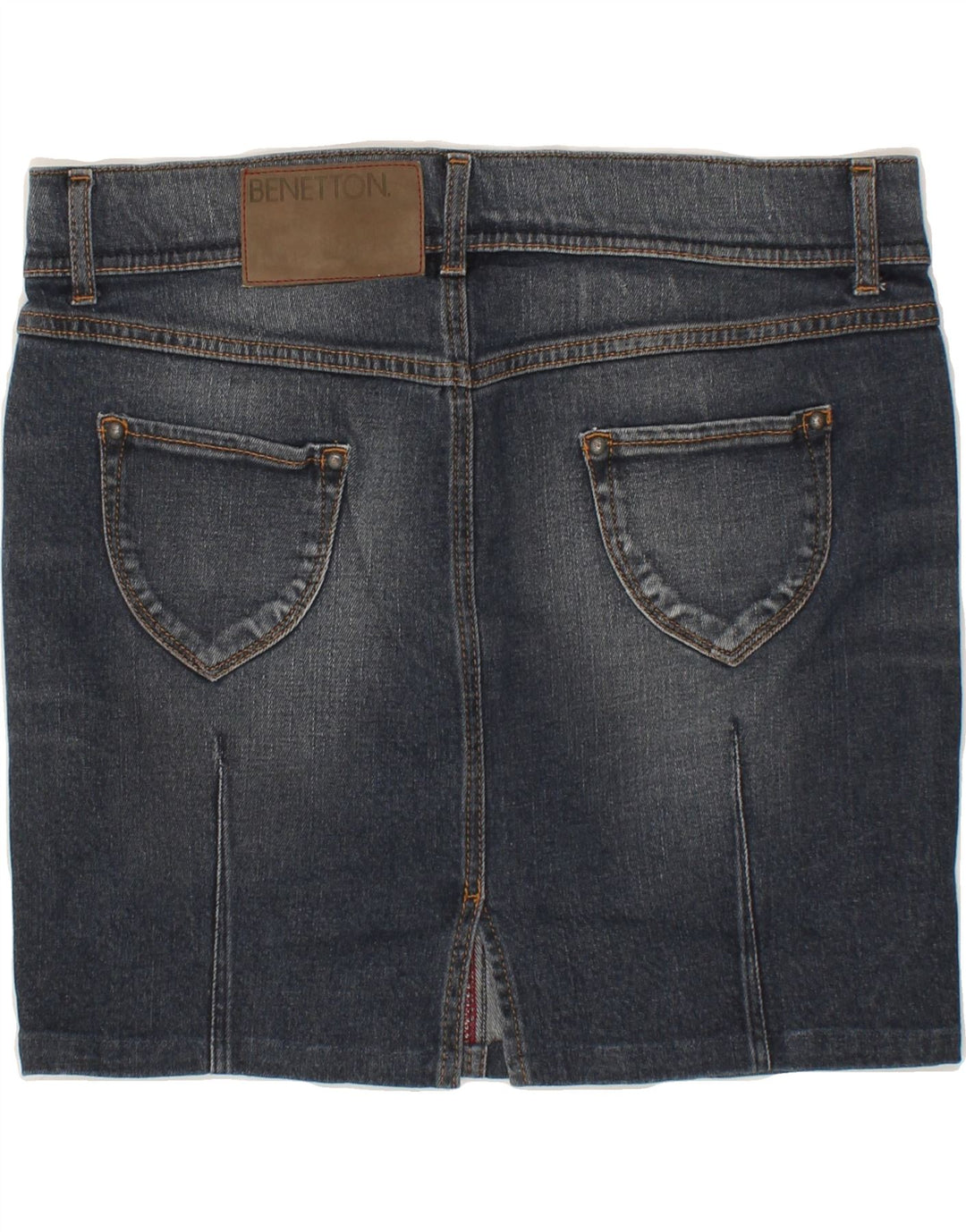 BENETTON Womens Denim Skirt W32 Large Blue Cotton Vintage Benetton and Second-Hand Benetton from Messina Hembry 