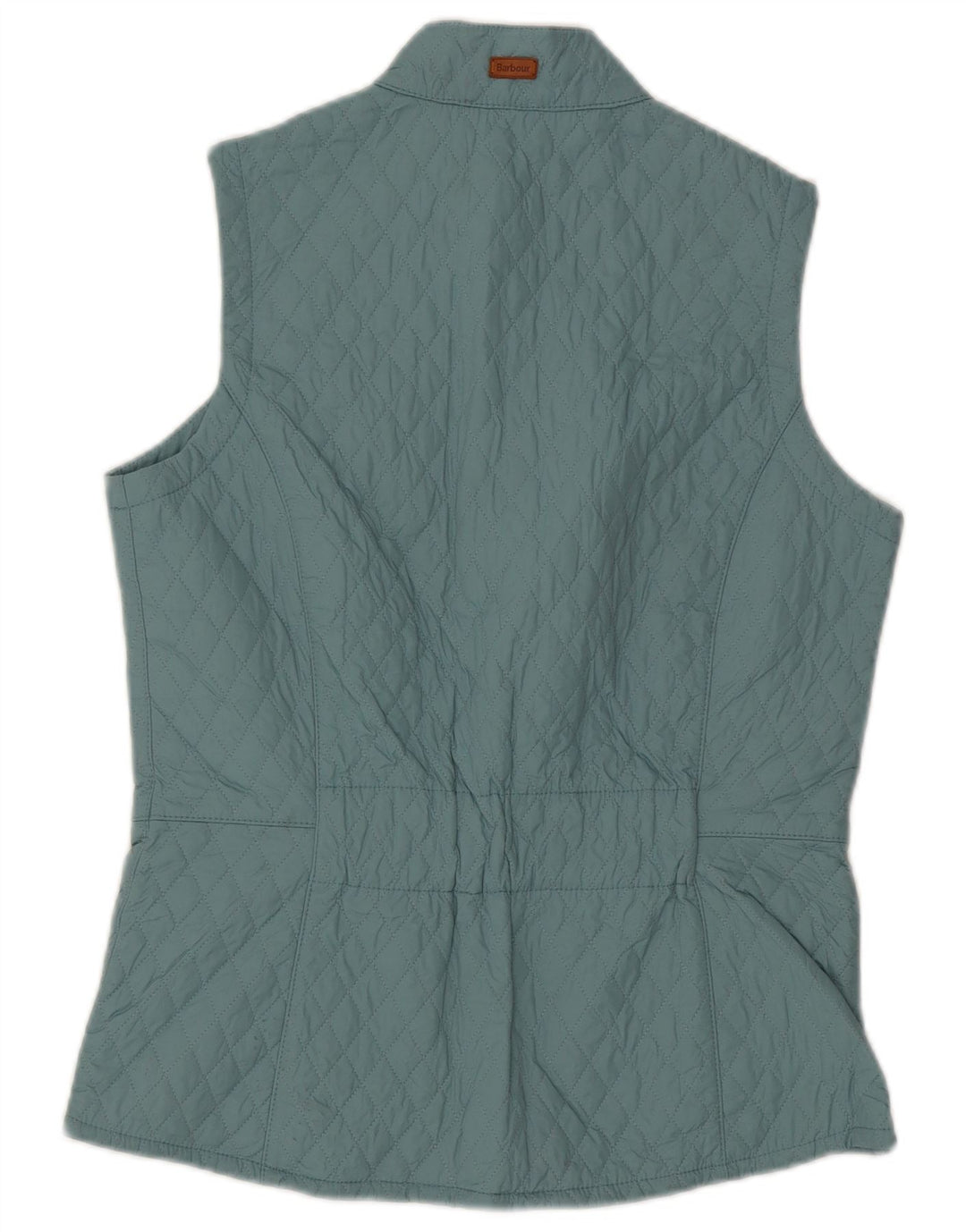 Barbour Womens Quilted Gilet UK 12 Medium Blue Polyamide
