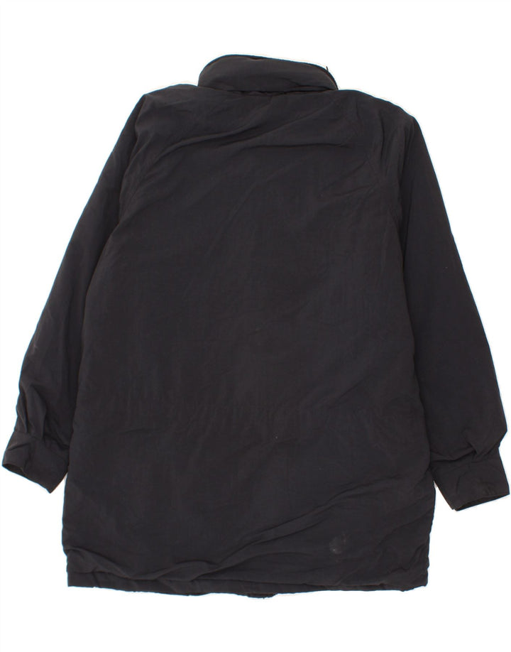 EDDIE BAUER Mens Hooded Windbreaker Jacket UK 38 Medium Black Nylon Vintage Eddie Bauer and Second-Hand Eddie Bauer from Messina Hembry 