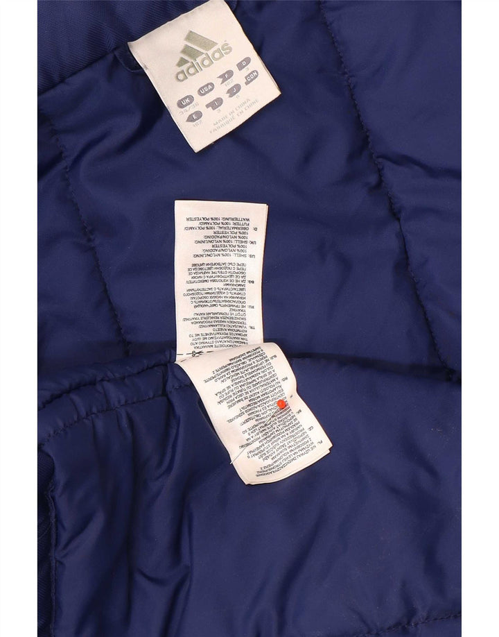 Adidas Mens Padded Coat UI 34/36 Small Blue Nylon