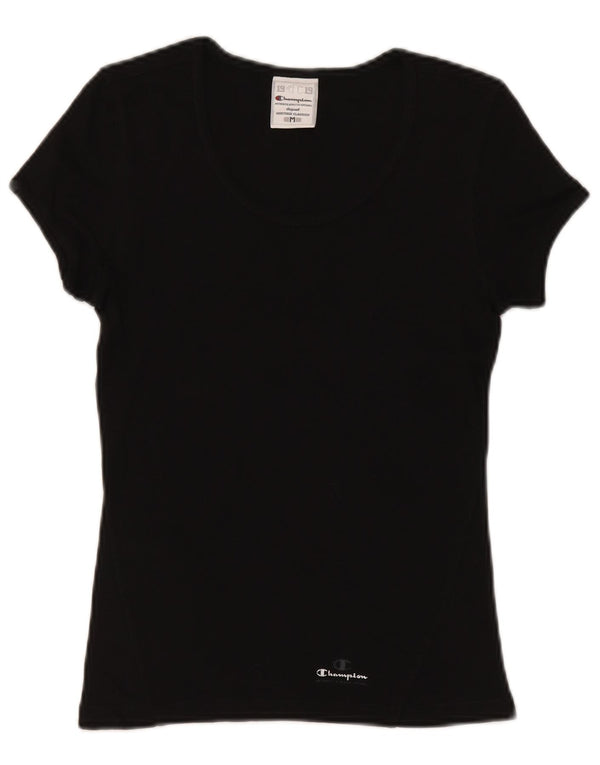 Tricou Champion Womens Heritage Classics Top UK 12 Medium Black Bumbac
