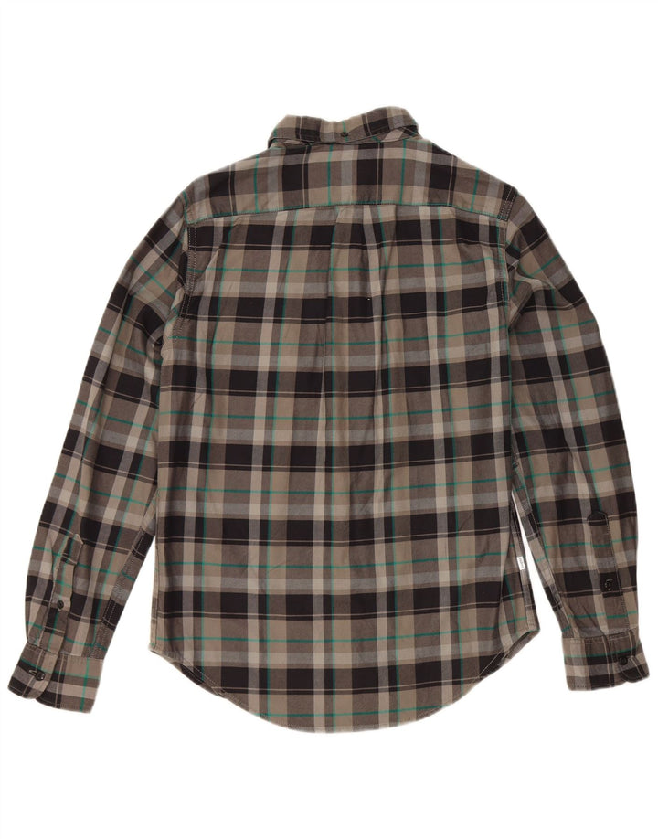 Męska koszula flanelowa Levi's Slim Fit w małą szarą kratę, bawełniana