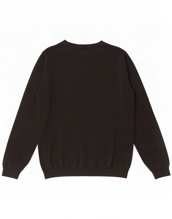 Marks & Spencer Pull col V pour garçon 15-16 ans XL Noir Coton