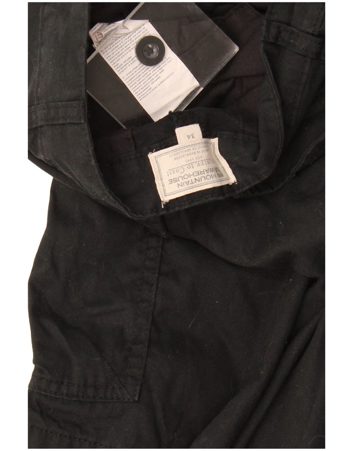 Mountain Warehouse Mens Cargo Shorts W34 Large  Black Cotton