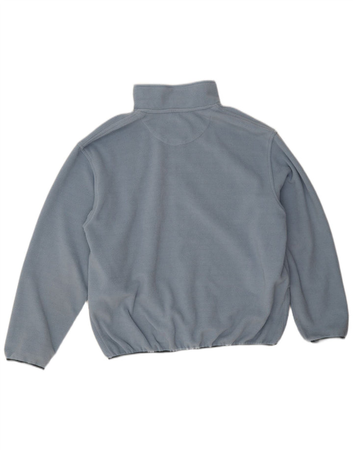 Columbia Mens Loose Fit Fleece Jacket UK 38 Medium Blue Polyester