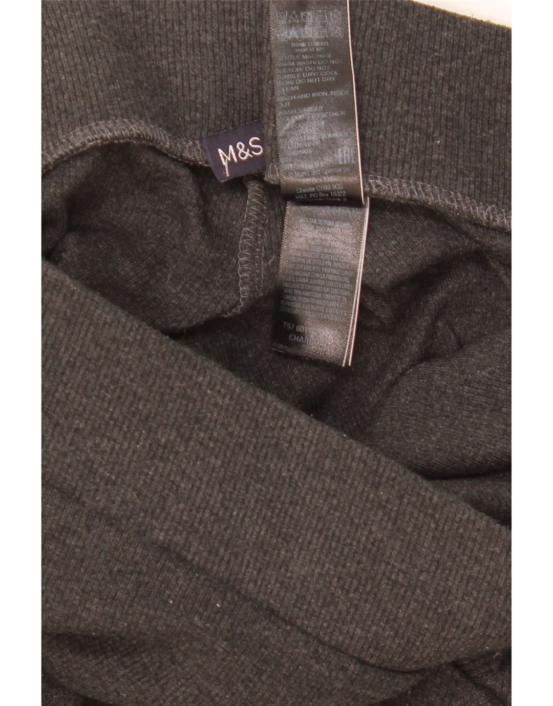 Marks & Spencer Womens Tracksuit Trousers UK 16 Large  Grey Polyester