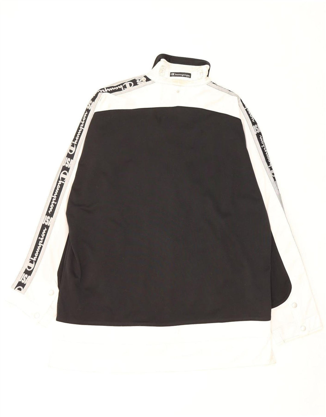Champion Mens Graphic Tracksuit Top Jacket Large Black Colourblock