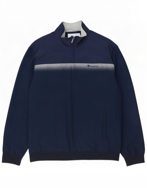 Giacca da tuta da uomo Champion 2XL Poliestere color block blu navy