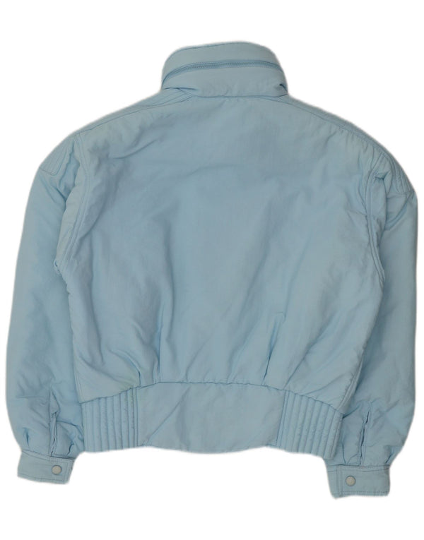 Cerruti 1881 Veste matelassée surdimensionnée à capuche pour femme UK 8 Small Bleu