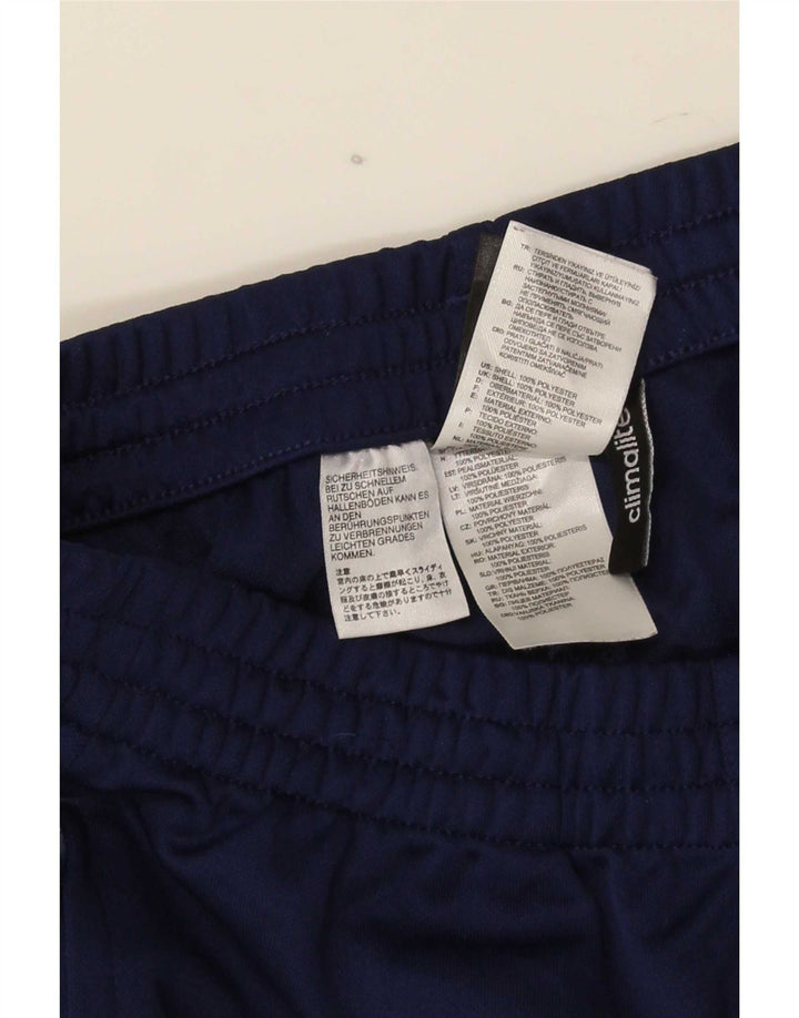 Adidas Mens Climalite Tracksuit Trousers Small Navy Blue Polyester