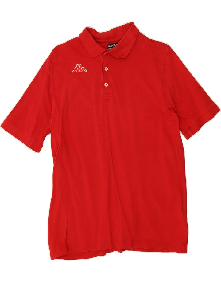 KAPPA Mens Polo Shirt Medium Red Cotton Vintage Kappa and Second-Hand Kappa from Messina Hembry 
